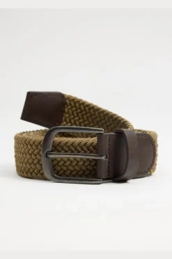 Inside Cinturón trenzado elástico^Hombre Cinturones