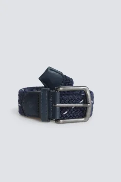 Springfield Cintur&oacute;n trenzado monocolor con cruz en contraste^Hombre Cinturones