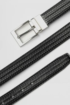 Celopman Cinturon Reversible Efecto Piel^Hombre Cinturones