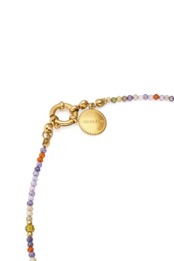 Singularu Collar Long Full Crystal Summer Acero Ba&ntilde;o Oro^Mujer Bisutería