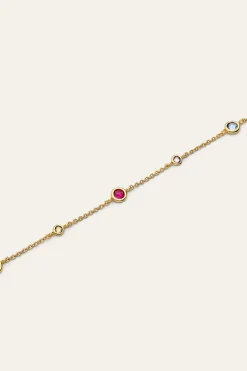 Singularu Collar New Orbit Multicolor Ba&ntilde;o Oro^Mujer Bisutería