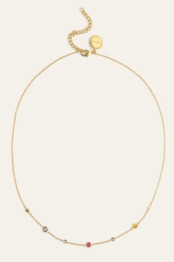 Singularu Collar New Orbit Multicolor Ba&ntilde;o Oro^Mujer Bisutería