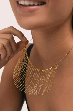 Singularu Collar Regina Acero Baño Oro^Mujer Bisutería