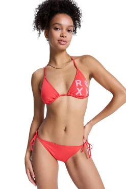 Roxy Conjunto bikini triangular liso^Mujer Baño