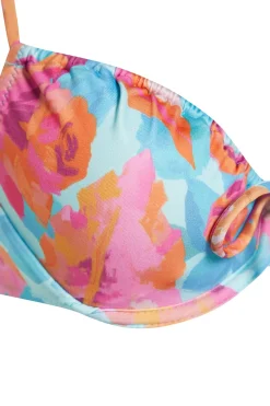 Trendyol Conjunto de bikini fruncido floral^Mujer Baño