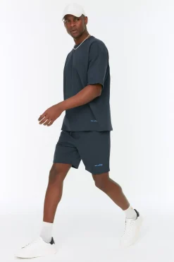 Trendyol Conjunto de chandal liso^Hombre Bermudas|Total Look
