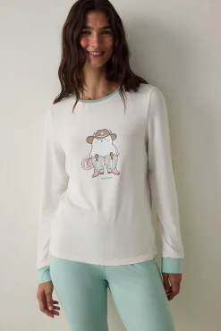 Penti Conjunto de pantalones largos para dormir^Mujer Pijamas