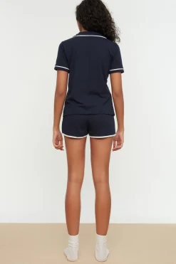 Trendyol Conjunto de pijama camisero corto^Mujer Pijamas