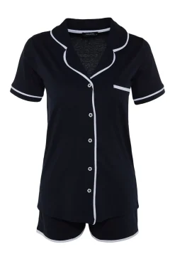 Trendyol Conjunto de pijama camisero corto^Mujer Pijamas