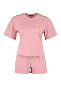 Trendyol Conjunto de pijama corto liso^Mujer Pijamas