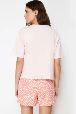Trendyol Conjunto de pijama corto animal print^Mujer Pijamas