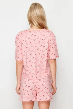 Trendyol Conjunto de pijama corto cerezas^Mujer Pijamas