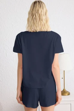 Trendyol Conjunto de pijama corto coraz&oacute;n^Mujer Pijamas