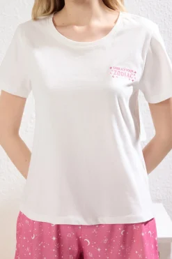 Trendyol Conjunto de pijama corto estrellas^Mujer Pijamas