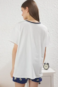 Trendyol Conjunto de pijama corto aguacates^Mujer Pijamas