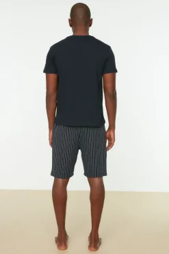 Trendyol Conjunto de pijama corto rayas^Hombre Pijamas