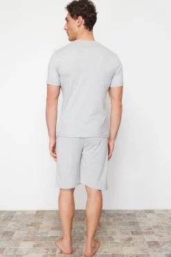Trendyol Conjunto de pijama corto liso^Hombre Total Look|Pijamas