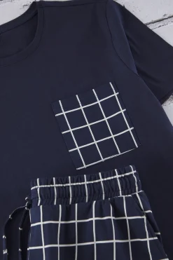 Trendyol Conjunto de pijama corto cuadros^Hombre Total Look|Pijamas