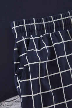 Trendyol Conjunto de pijama corto cuadros^Hombre Total Look|Pijamas