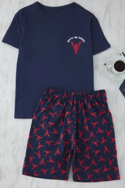 Trendyol Conjunto de pijama corto langostas^Hombre Pijamas
