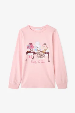 Penti Conjunto de pijama de manga larga de 2 piezas con de leopardo para ni&ntilde;as^Niños Pijamas