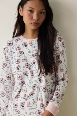 Penti Conjunto de pijama de manga larga Tea Party^Mujer Pijamas