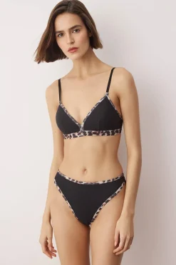 Trendyol Conjunto lencer&iacute;a triangular animal print^Mujer Sujetadores|Braguitas