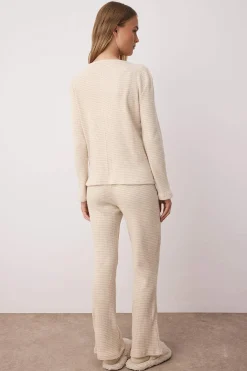 Trendyol Conjunto pijama canal&eacute; c&aacute;rdigan y pantal&oacute;n^Mujer Pijamas