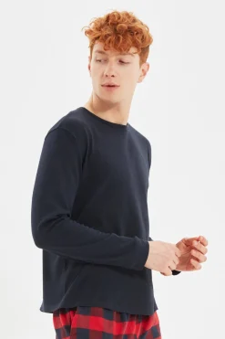 Trendyol Conjunto pijama hombre cuadros rojo y azul^Hombre Pijamas