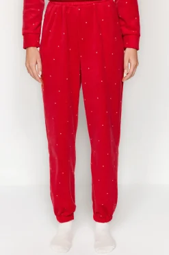 Trendyol Conjunto pijama polar lunares^Mujer Pijamas