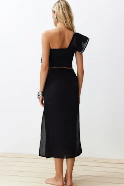 Trendyol Conjunto top asim&eacute;trico y falda^Mujer Camisetas|Faldas