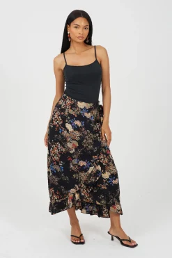 Brave Soul Falda con estampado floral^Mujer Faldas