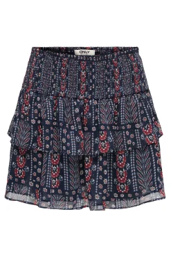 Only Falda corta con lurex^Mujer Faldas