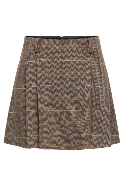 Only Falda corta cuadros de tablas^Mujer Faldas|Total Look