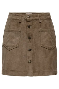 Only Falda corta de pana^Mujer Faldas