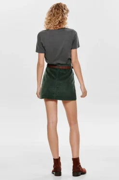 Only Falda corta de pana^Mujer Faldas