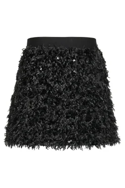 Only Falda corta de plumas y lentejuelas^Mujer Faldas