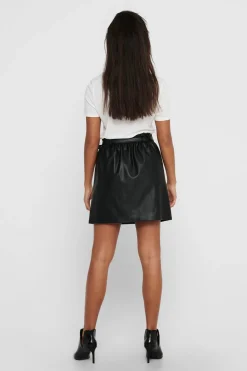 Only Falda corta de polipiel^Mujer Faldas