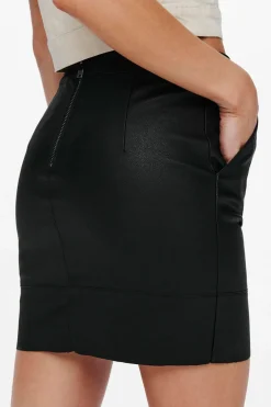 Only Falda corta de polipiel^Mujer Faldas