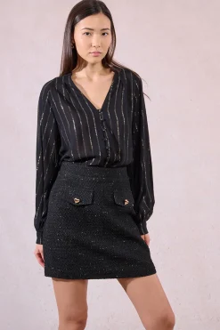 Molly Bracken Falda corta detalle corazones^Mujer Faldas