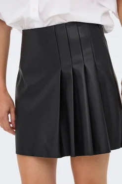 Only Falda corta polipiel^Mujer Faldas