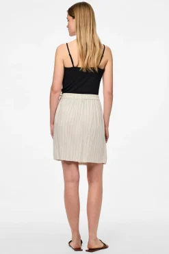 Pieces Falda corta tipo pareo^Mujer Lino|Faldas