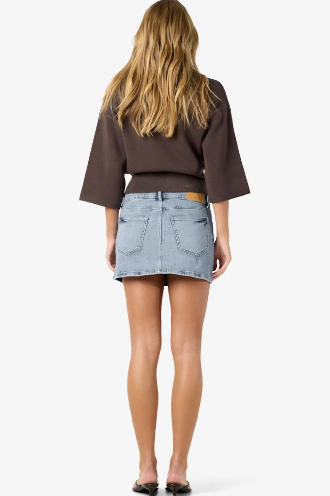 Noisy May Falda corta vaquera con efecto desgastado^Mujer Faldas