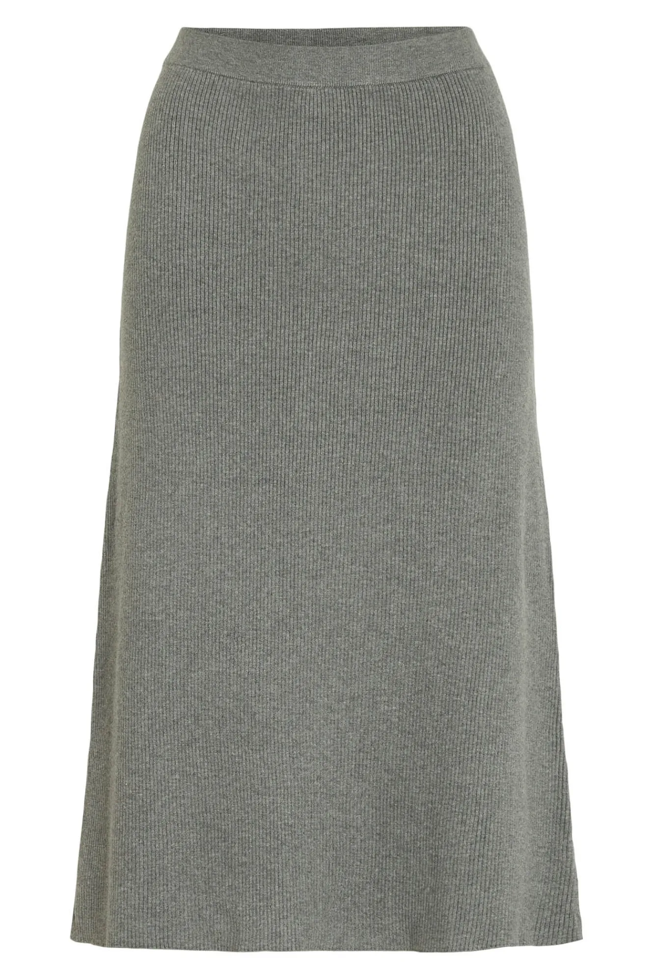 Vila Falda de punto canalé midi^Mujer Faldas|Basic Bar