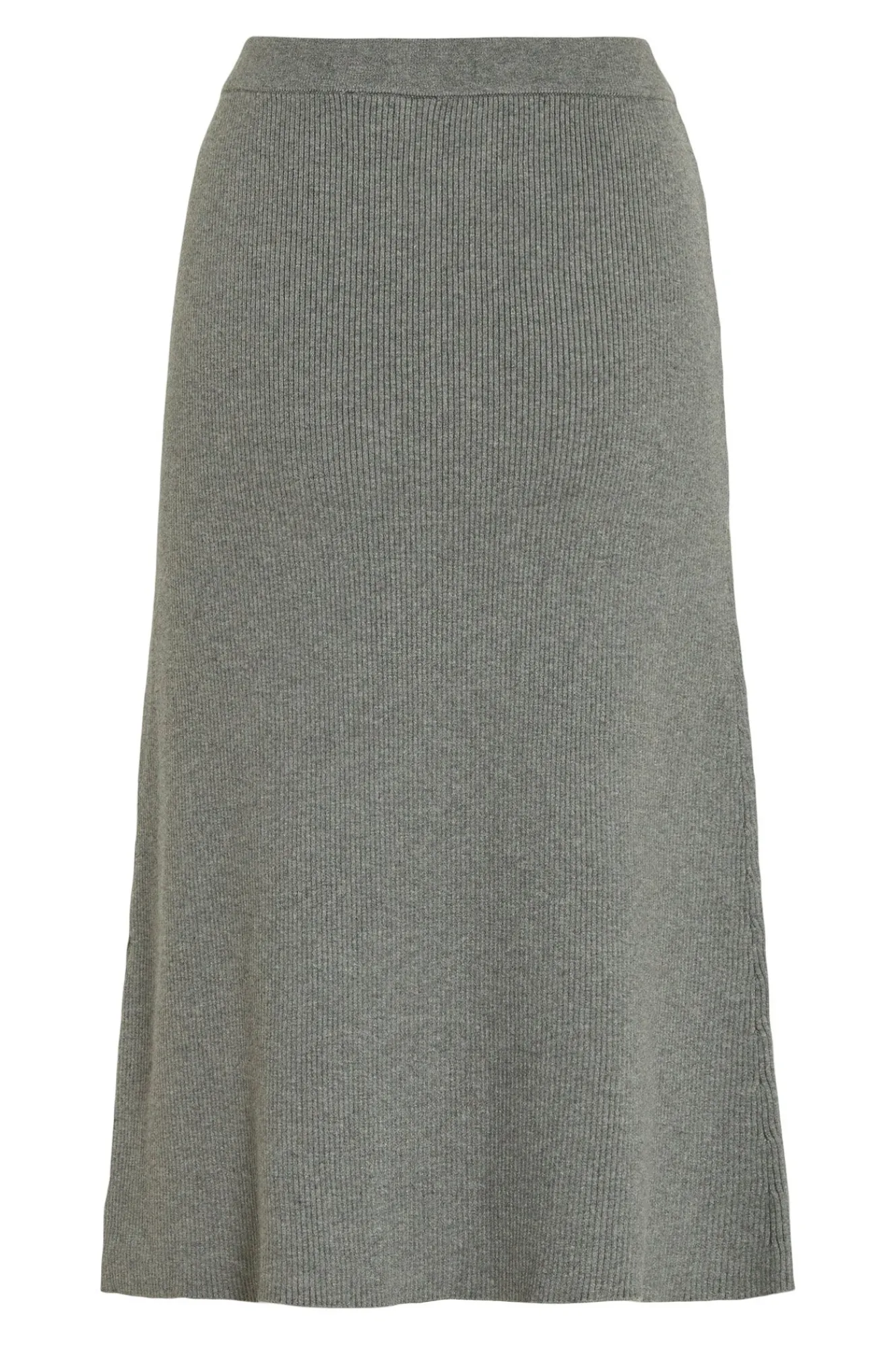 Vila Falda de punto canalé midi^Mujer Faldas|Basic Bar