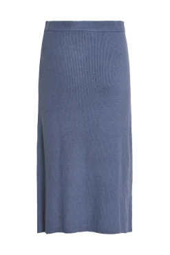 Vila Falda de punto canalé midi^Mujer Faldas|Basic Bar