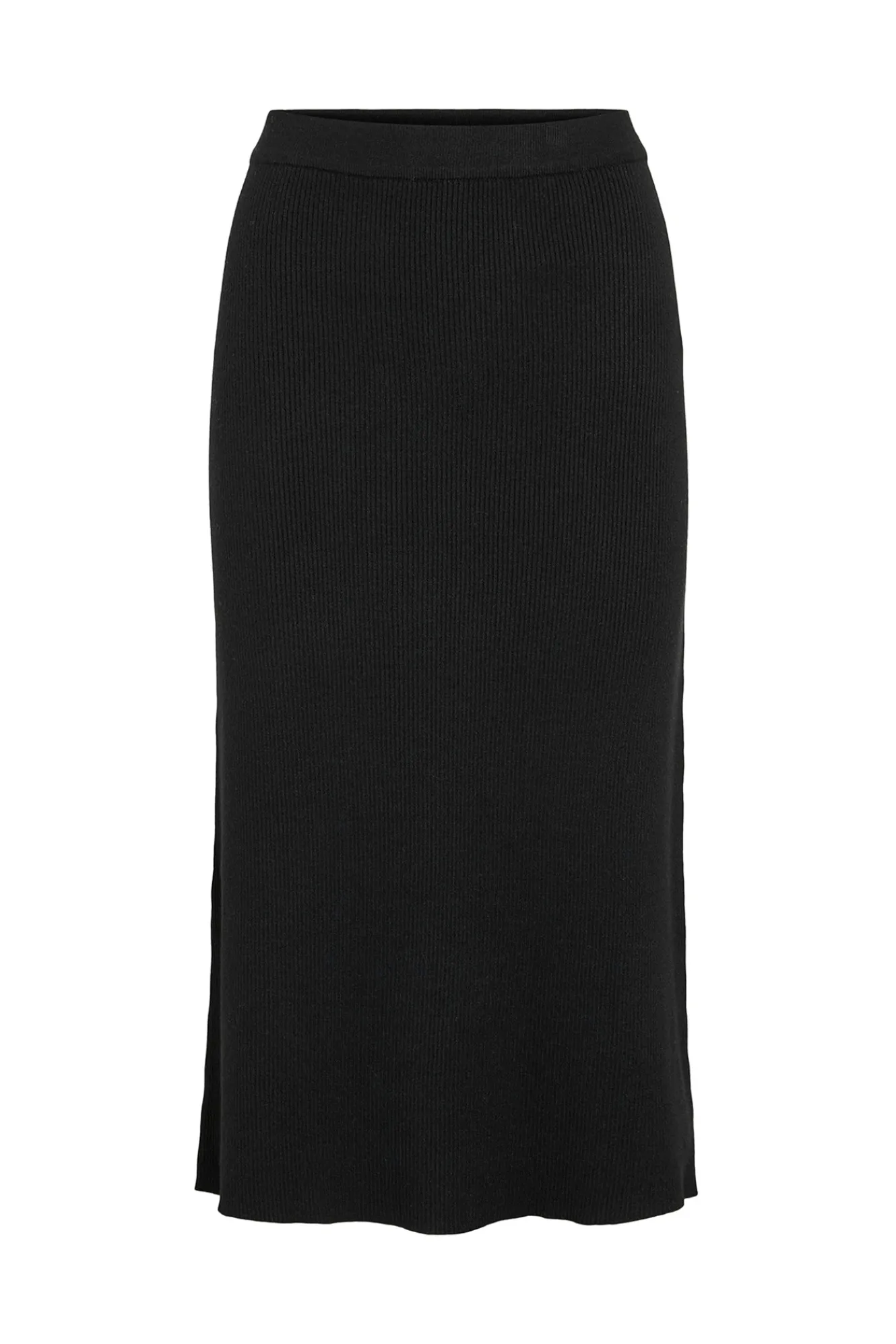 Vila Falda de punto canalé midi^Mujer Faldas|Basic Bar