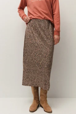 Systemaction Falda estampada con goma^Mujer Faldas