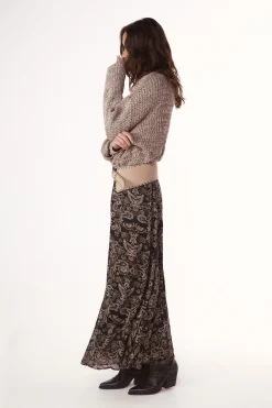 Slowlove Falda estampada con gomas^Mujer Faldas