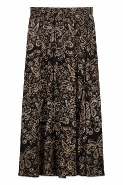 Slowlove Falda estampada con gomas^Mujer Faldas